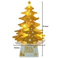 thumbnail image 2 of Adornos navideños Mini adorno de tarjeta navideña de escritorio árbol de Navidad brillante, 2 of 5