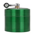 thumbnail image 2 of Molinillo para fumar de 4 capas, herramienta de pulido de aleación de zinc agitada a mano, 55 mm con cubierta magnética (verde), 2 of 5