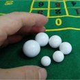 thumbnail image 4 of 5pcs Russian Roulette Ball Casino Roulette Game Replacement Ball Acrylic White Ball 12/14/16/18/20/22mm, 4 of 5