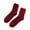 Red, variant on 1 Pair Men Fuzzy Socks Thick Warm Floor Sleep Socks Soft Plush Cozy Casual Mid-Calf Socks Winter Indoor Home Lounge Socks for Adult Men