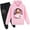 Pink, variant on Teen Sweatsuit Messi_10 Long Sleeve Hoodies and Sweatpants Set-2 Piece Casual Sweatshirts Hooded Suit for 8-16 Years