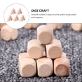 thumbnail image 3 of 100pcs Wooden Six-sided Blank Dices Square Blocks For Puzzle Game DIY Craft, 3 of 8