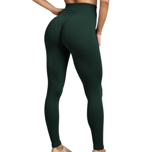 MKLEKYY Leggings para mujer Pantalones de yoga de alto rendimiento para correr y hacer ejercicio con diseño ajustado y detalles texturizados Ropa deportiva versátil para actividades activas
