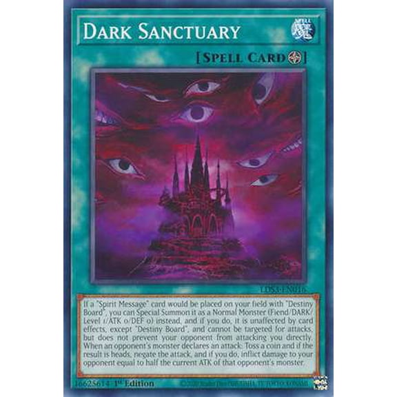 YuGiOh Legendary Duelists: Season 3 Common Dark Sanctuary LDS3-EN016