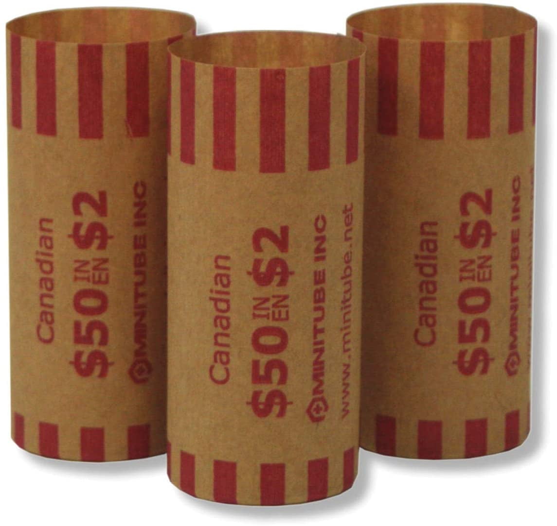 Canadian 2 Dollar Coin Wrappers 200 Wrappers/Bag Walmart Canada