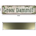 thumbnail image 2 of Grow Dammit! Garden Sign Mom Plaque Gardening Signs Vintage Decor Dads Decorative Plaques Funny Decoration Herbs Fruit Flowers Vegetables Produce Gift 4" x 16", 2 of 5