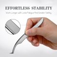 thumbnail image 4 of Pro Lash Tweezers for Eyelash Extensions, Professional Expert Eyelash L-shape Tweezers for  Pick/Fan/Wiggle/Apply; 420 Stainless Steel Lash Tweezer for Volume & Classic Lashes, 4 of 6