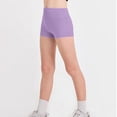 thumbnail image 3 of CCRFTGI Athletic Shorts for Children Girls Size 10-12 High Waisted Yoga Shorts Gym Girls Fashion Gymnastics Shorts for Girls Purple 11-12 Years, 3 of 4
