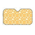 thumbnail image 2 of ZNDUO Car Windshield Sun Shade, Retro Yellow Circular Line Pattern Windshield Sun Shade UV Rays and Heat Sun Visor Protector Foldable Windshield Sun Shade, Medium Size, 2 of 8