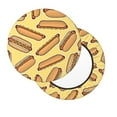 thumbnail image 2 of Kll Hot Dogs Round Bar Chair Cushion Cover 12 Inch,Bar Stool Protector With Elastic, Soft Washable, 2 of 7