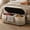 39.4“ Beige, variant on JESTOP Oval Storage Ottoman Bench, Linen Ottoman Boucle Ottoman with Wood Legs, Modern End of Bed Storage Bench, Foot Rest Stool with Storage, 43.5"x 16"x16"