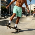 thumbnail image 5 of Men's Athletic Shorts Baggy Sweat Shorts Cotton Fleece Workout Gym Lounge Shorts with Pockets, XL, 5 of 8