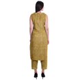 thumbnail image 4 of Moomaya Printed Womens Sleeveless Peter Pan Collar Kurta Pant Set,2 Piece Ethnic Set, 4 of 7