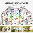 thumbnail image 4 of Xecao Geometric Retro Pattern Hoodies for Women Sweatshirts Long Sleeve Sweatshirts Pullover Outfits with Pocket-X-Large, 4 of 7