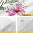 thumbnail image 4 of Spring Wildflower No Hooks Shower Curtain with Snap-in Liner Farmhouse Colored Flowers Shower Curtains for Bathroom, Waterproof, Easy Install, Washable 48"x72", 4 of 9