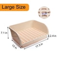 thumbnail image 4 of Caja de arena para conejos CALPALMY XL con 10 Almohadillas adicionales, 4 of 6
