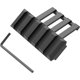 thumbnail image 3 of Soportes de riel descentrados, 3 4 5 ranuras Adaptador de perfil bajo de aluminio de montaje de riel en ángulo descentrado de 45 grados para óptica de mira láser de linterna, 3 of 5