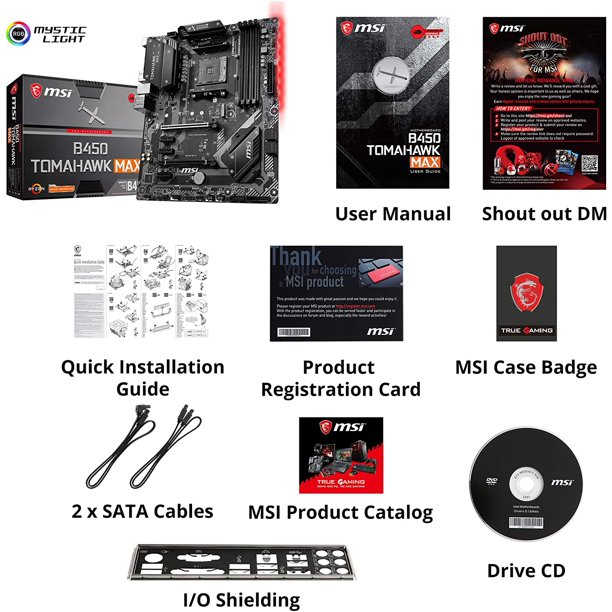 （セール中）MSI B450 TOMAHAWK MAX ＋Ryzen5 1600 セール中）MSI B450 TOMAHAWK MAX ＋Ryzen5 1600