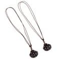 thumbnail image 4 of Paquete de 2 Piezas Colr con de Imitaciòn para Hombres Colr con Cadena con Colgantes para Caja de Marrón oscuro Gloria Collar colgante, 4 of 6