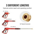 thumbnail image 5 of High Pressure Washer Gun, 4000 PSI Power Washer Spray Gun with Extension Wand, M22-14,15mm Inlet & 1/4'' Outlet, 5 Nozzle Tips, 5 of 8
