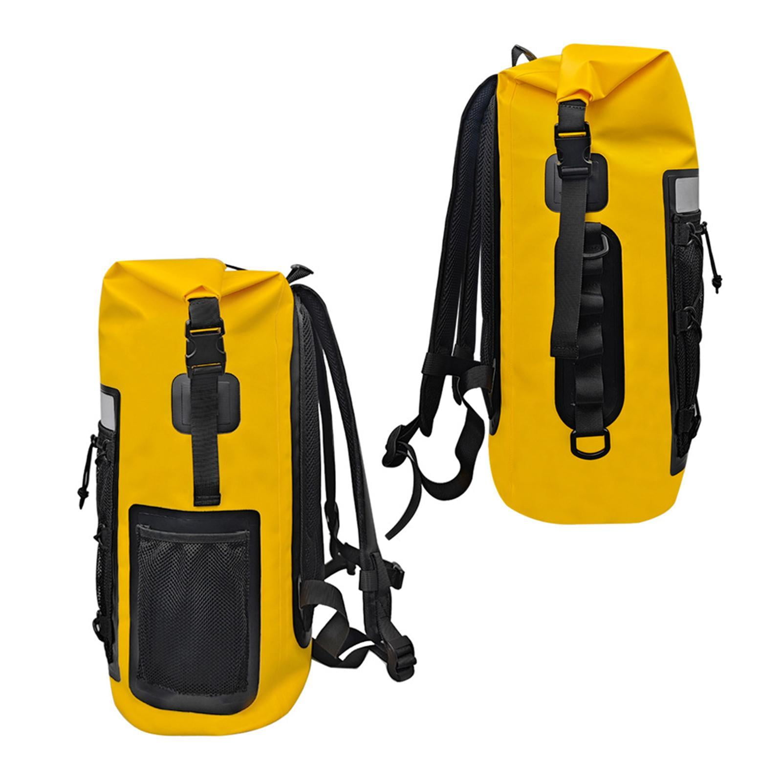 Baoblaze Waterproof Dry Bag Backpack 35L Backpack for Outdoors Boating Beach Yellow