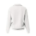 thumbnail image 4 of MixMatchy Women's Solid Cozy Half Zip-Up Pullover Sweater Top, 4 of 7