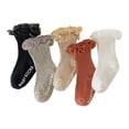 thumbnail image 3 of NOKIO Toddler Girls Mid Calf Socks for Baby Spring Autumn Winter, Solid Color Lace Princess Crew Socks, Children’s Fashion Ankle Socks, 3 of 4