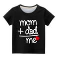 thumbnail image 3 of Sakmal Boys and Girls Black Kids Clothes Short Sleeve Graphic Crew Neck Mother'S Day T-Shirts Childrens Shirts, 3 of 3