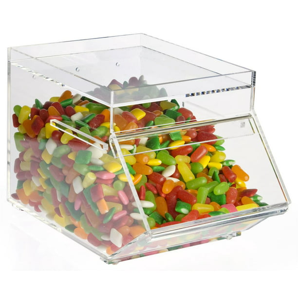 Clear Plastic Candy Container, 61/8"w x 63/8"h x 91/2"d