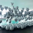 thumbnail image 3 of 18 Inch Siver10 globos plateados en forma de corazón, globos de Mylar de 18 pulgadas con forma de corazón para baby shower, bodas, decoraciones de San Valentín, globos de amor, dec, 3 of 4