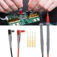 thumbnail image 1 of Test  Multimeter Test  Universal Test  Multimeter Accessories P1505 150cm 1000V/10A Universal Multimeter Test  Probe Cable Silicone Wrap Copper Needle, 1 of 8