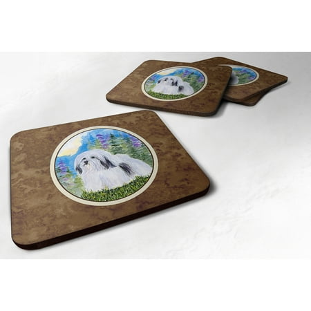 

Carolines Treasures SS1034FC Havanese Foam Coaster Set of 4 3 1/2 x 3 1/2 multicolor