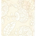 thumbnail image 1 of FLORAL - Rouleau de Papier Peint Crème Coloré Fleur, 1 of 1
