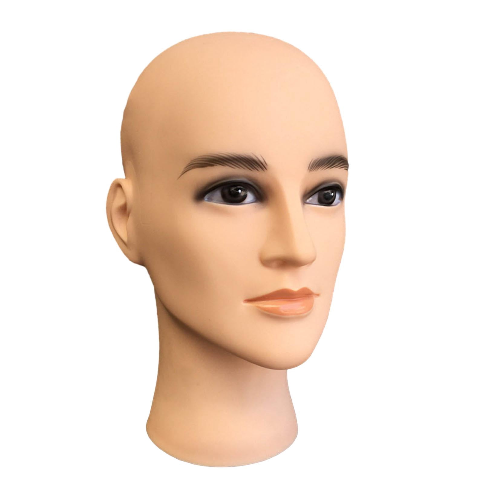 Gazechimp Durable Bald Manikin Head for Hats s Displaying Making Styling Hairpieces