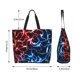 thumbnail image 5 of Disketp Red And Blue Lightning Bolsa Tote Estampada para Mujer, Bolso de Hombro y de Mano para Compras y Viajes, 5 of 8