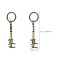 thumbnail image 2 of OULII 4Pcs Metal Keyring Zinc Alloy Key Ornament Simple but Classic Design for Everyday Use, 2 of 7
