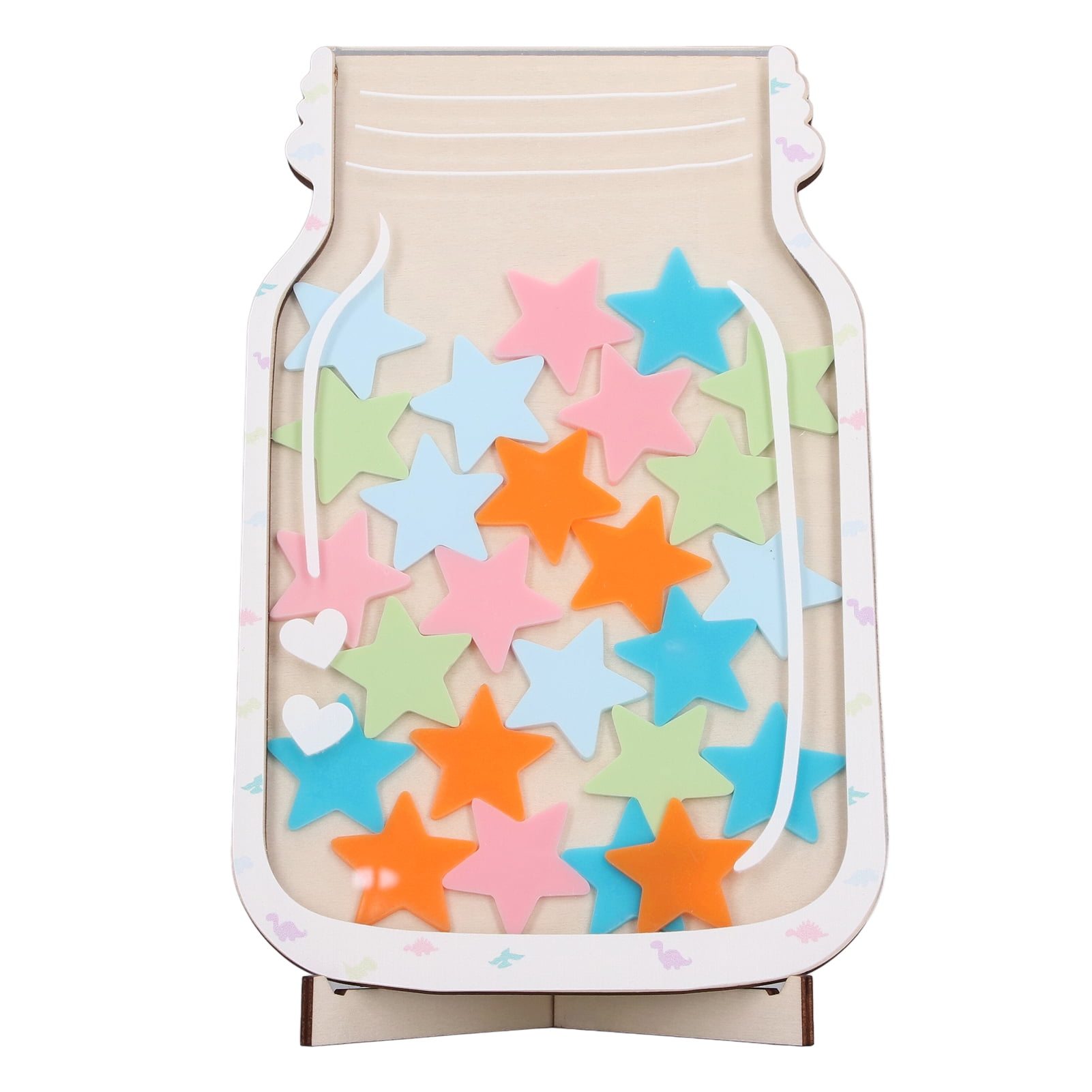 25 Pièces Bocal De Recompense Etoile, 13,5 Cm X 21 Cm,Pot De Récompense