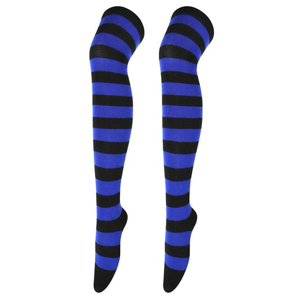 DQRPSEETB Christmas High Long Stockings for Womens Over Knee Socks Christmas Party Socks Knee High Long Striped Stocking Socks for Woman Daughter