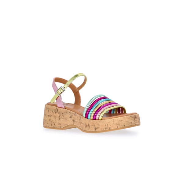 Wonder Nation Little & Big Girls Multi Wedge Sandal