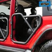 EAG 2" Fat Steel Rear Tube Door Off Road 2PCS Compatible with 18-21 Wrangler JL 4 Door 20-21 Gladiator JT