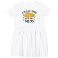 thumbnail image 3 of Inktastic I'm Just Here for the Tacos Cinco De Mayo Girls Toddler Dress, 3 of 5