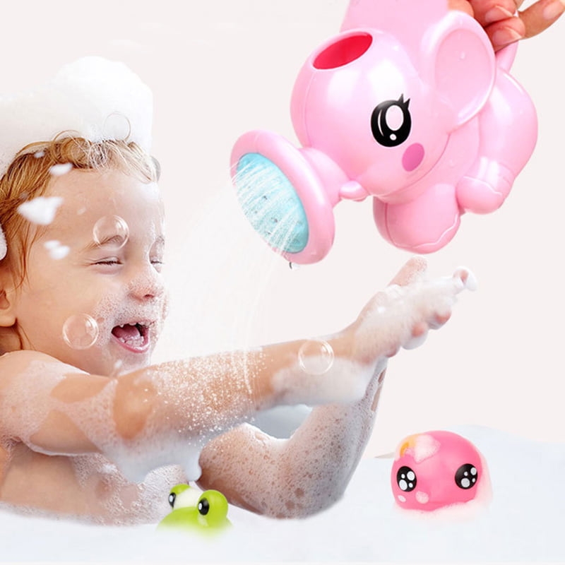 Swimming Bathing Toys Small Elephant Watering Pot Children Kids Baby Showering 