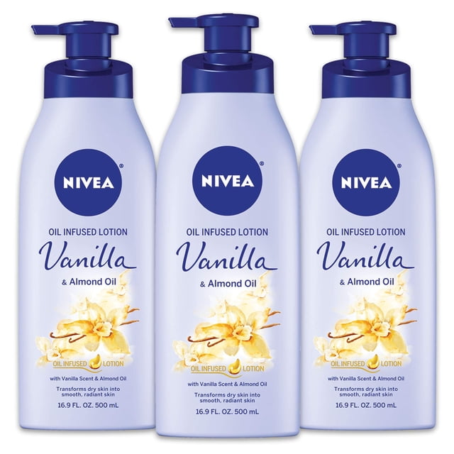 Loción corporal NIVEA con aceite de vainilla y almendras, 500 ml