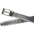 thumbnail image 2 of CTM® Leather Croc Print Belt, 2 of 2