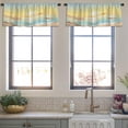 thumbnail image 4 of LALILO Kitchen Curtain Valance Seascape Sunset Landscape Beach Rod Pocket Window Curtain 52"x 18" Set of 2, 4 of 7
