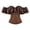 Coffee-thIER, variant on RFQWOVSR Women's Satin Off-Shoulder Bustier with Ruffle Sleeves and Lace-Up Back