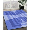 thumbnail image 2 of Ahgly Company Indoor Round Patterned Ocean Blue Area Rugs, 3' Round, 2 of 6