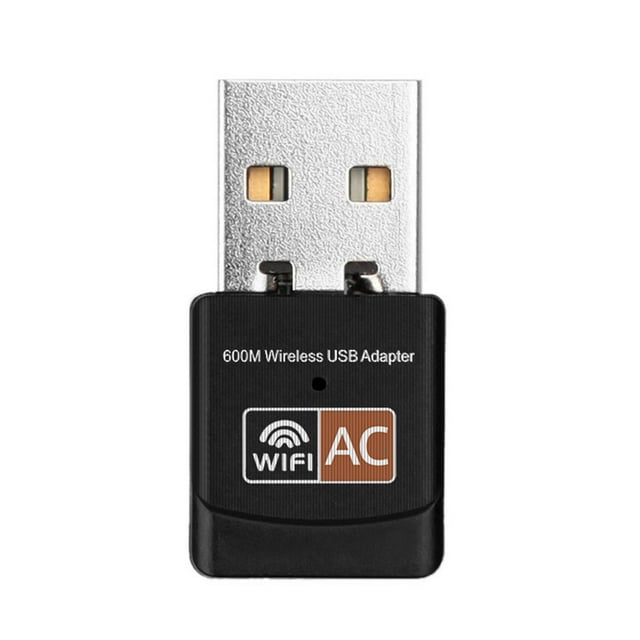 USB WiFi Adapter 600Mbps Dual-Band Wireless Network Adapter Dongle 2.4GHz / 5.0GHz Ethernet 802.11AC for Laptops, Desktops, Tablets, Smartphones