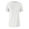 thumbnail image 4 of YDLCAFD T-Shirt Mode Décontractée pour Femmes Haut Col Rond T-Shirts Été Manches Courtes Haut Ample Décontracté, 4 of 6