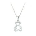 thumbnail image 2 of Amy and Annette Sterling Silver Teddy Bear Necklace with Crystals, 2 of 5